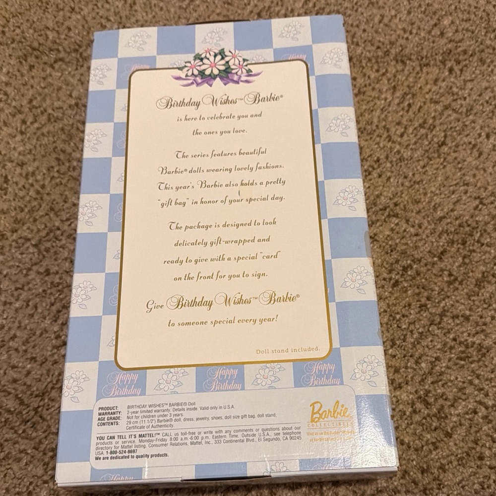 NRFB Barbie Birthday Wishes Doll 3rd In Series - Picture 2 of 6